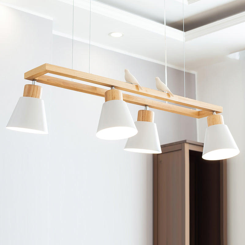 HEATHCLIFF WOODEN CONICAL LIGHTING FIXTURE
