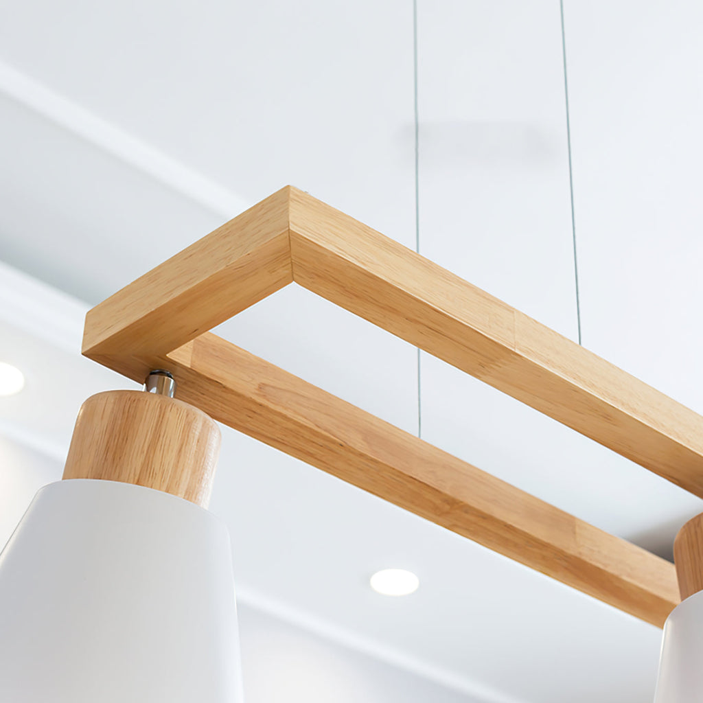 HEATHCLIFF WOODEN CONICAL LIGHTING FIXTURE
