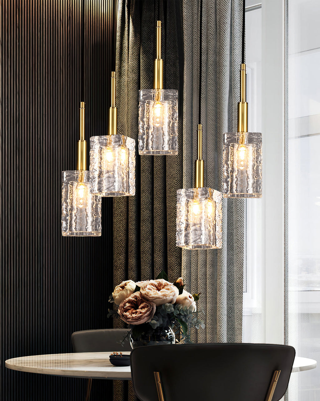 FENWICK CRYSTAL DROPLET HANGING LIGHT