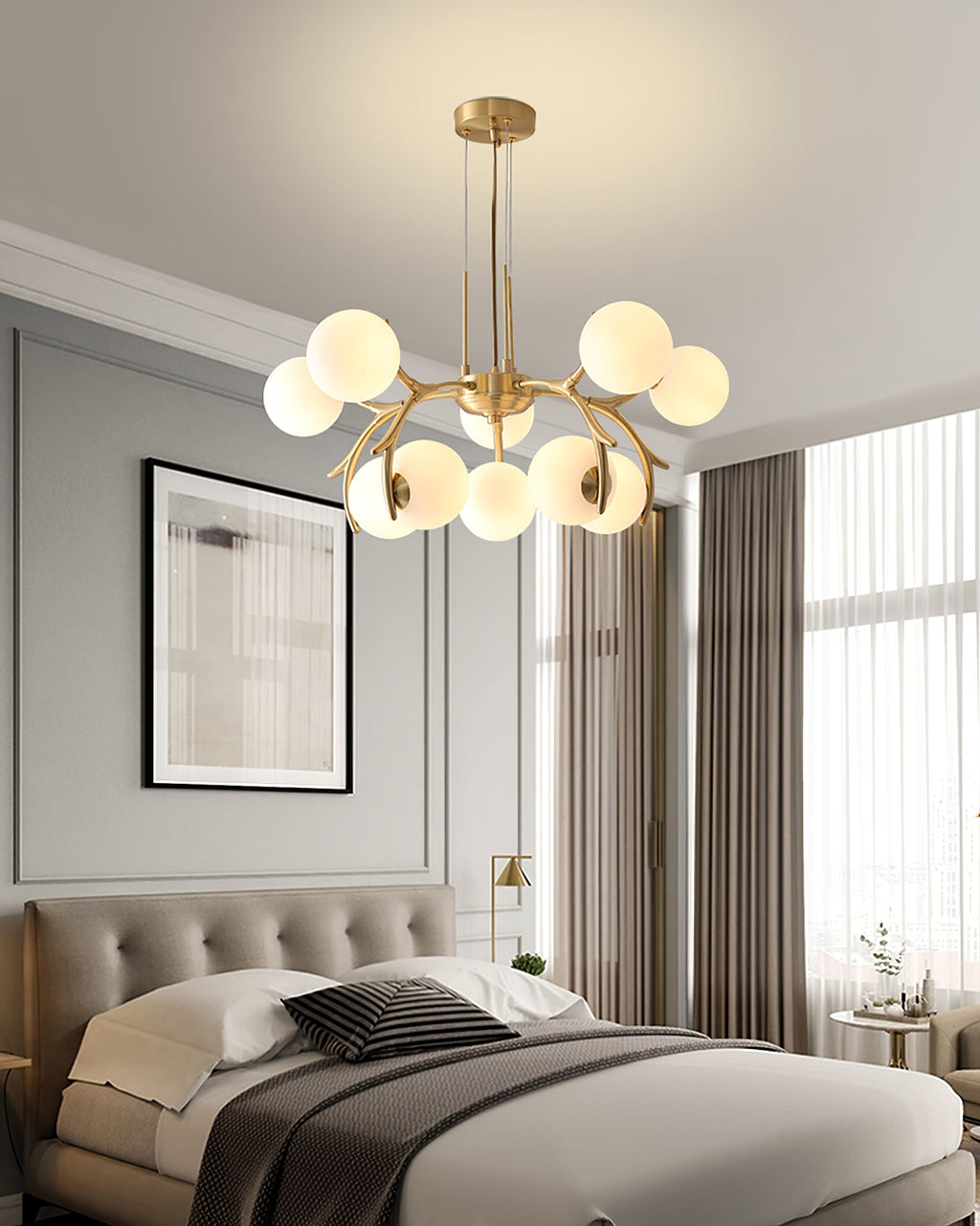 FENWICK CRYSTAL DRAPE CHANDELIER