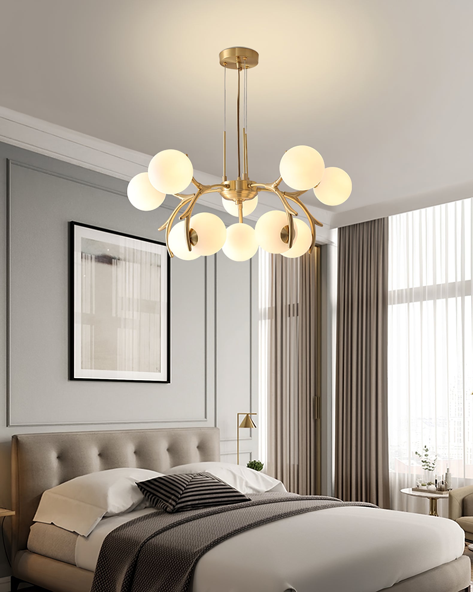 FENWICK CRYSTAL DRAPE CHANDELIER