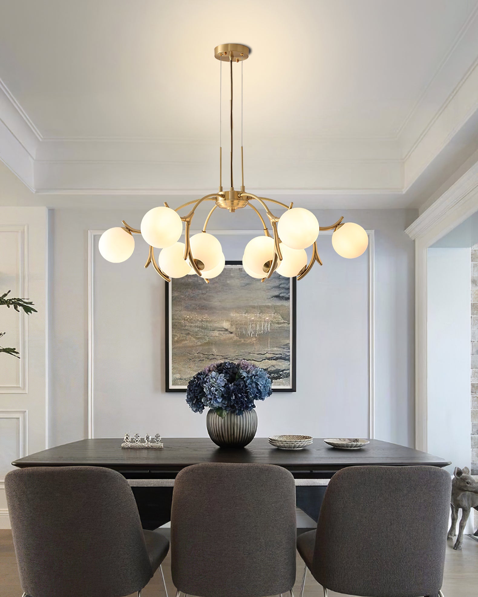 FENWICK CRYSTAL DRAPE CHANDELIER
