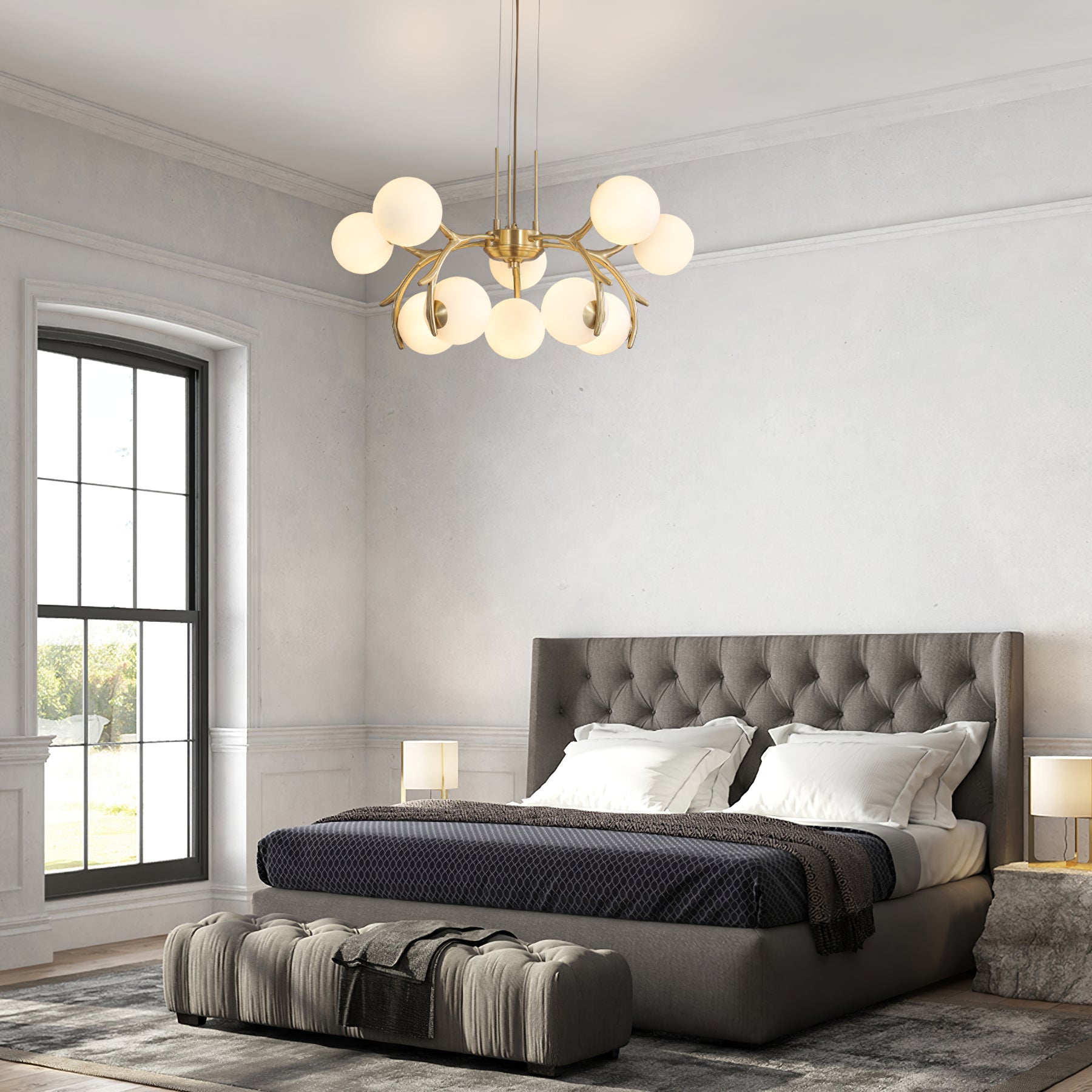 FENWICK CRYSTAL DRAPE CHANDELIER