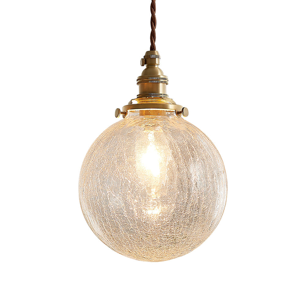 WINTHROP CRACKLE GLASS HANGING LANTERN