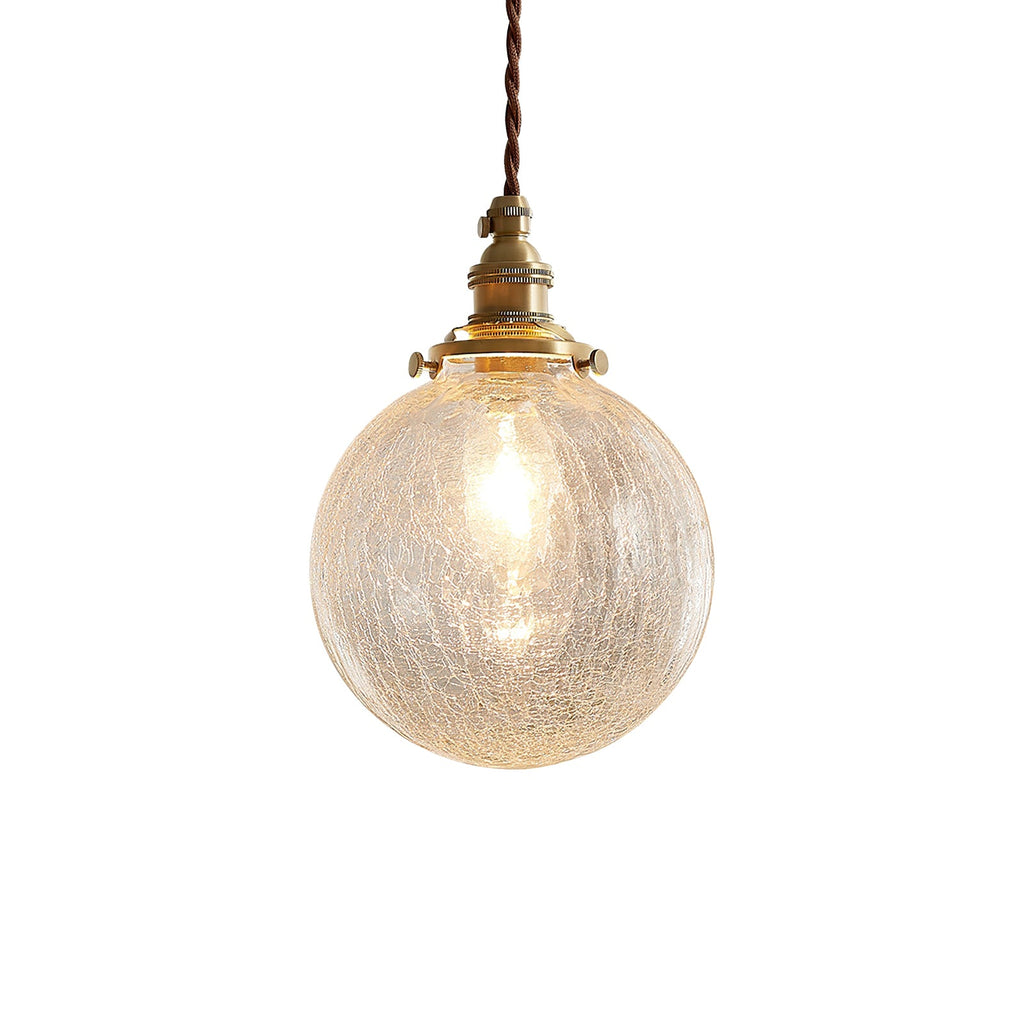 WINTHROP CRACKLE GLASS HANGING LANTERN