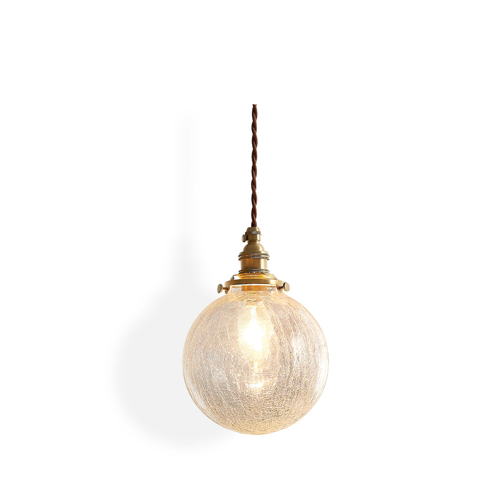 WINTHROP CRACKLE GLASS HANGING LANTERN