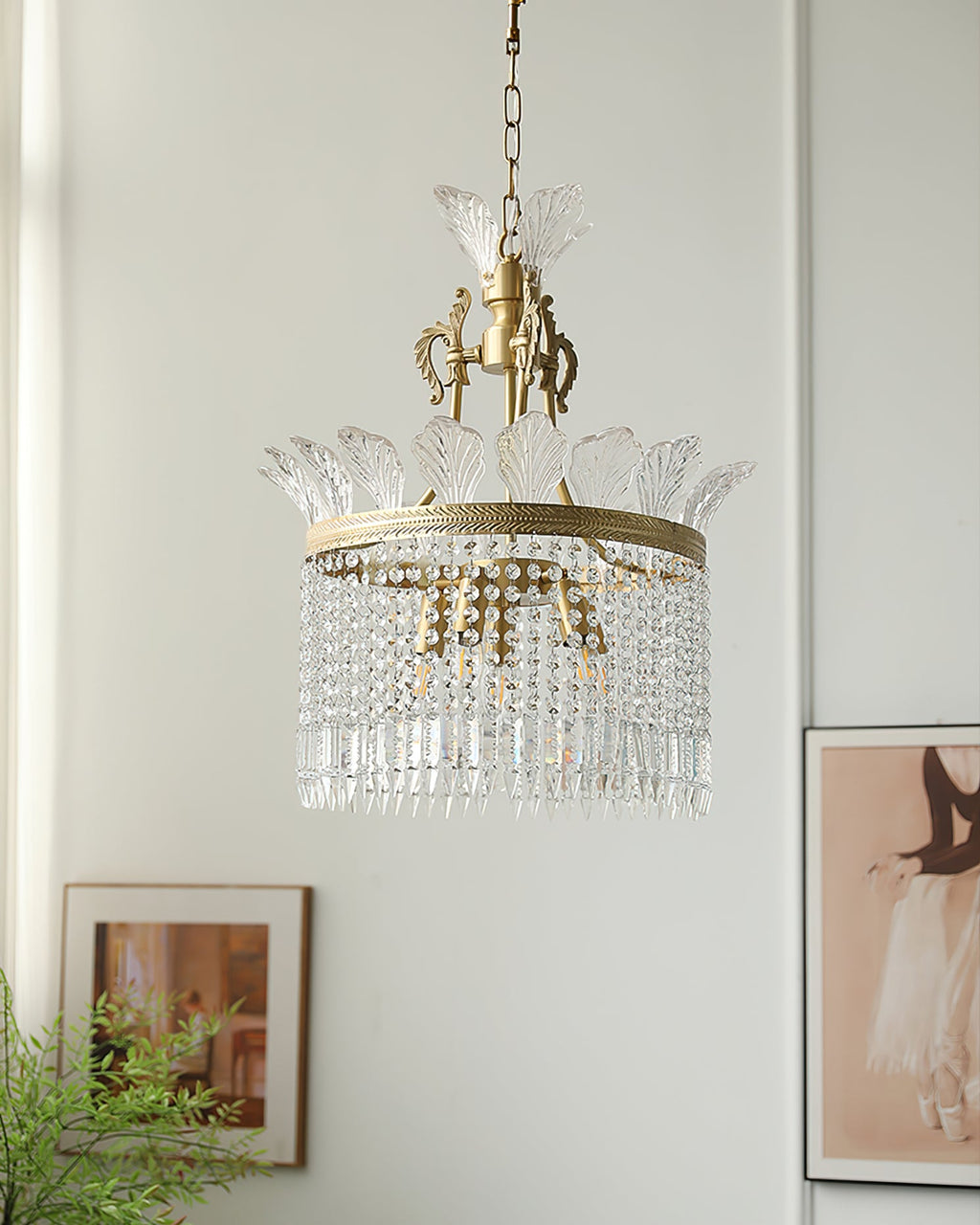 FENWICK LACE TRIMMED CEILING LIGHT