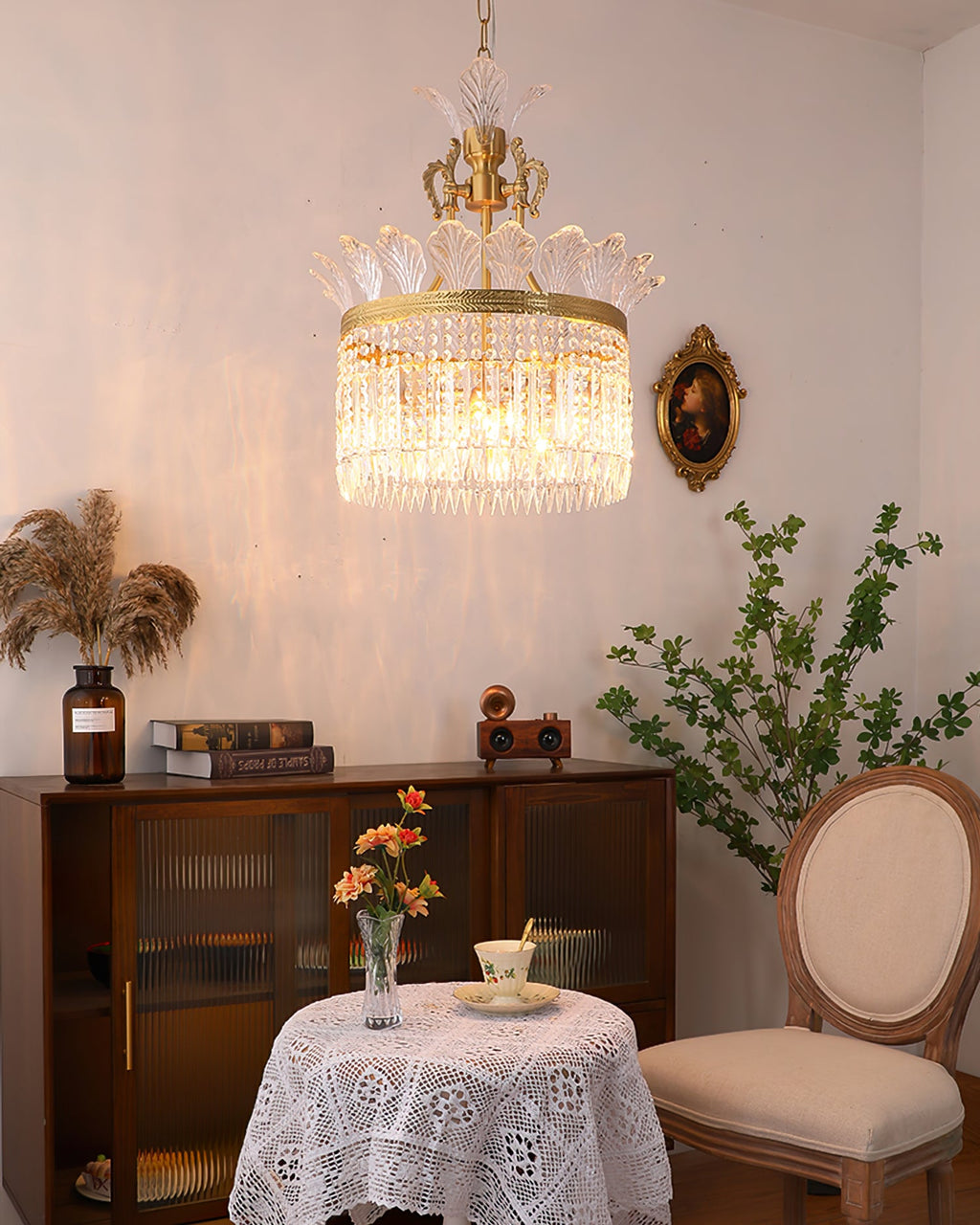 FENWICK LACE TRIMMED CEILING LIGHT