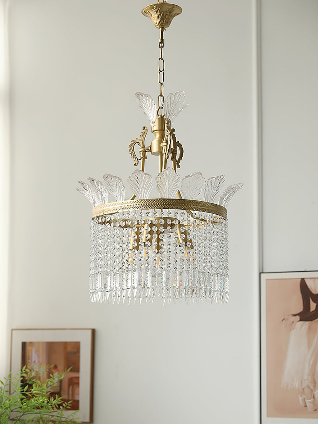 FENWICK LACE TRIMMED CEILING LIGHT