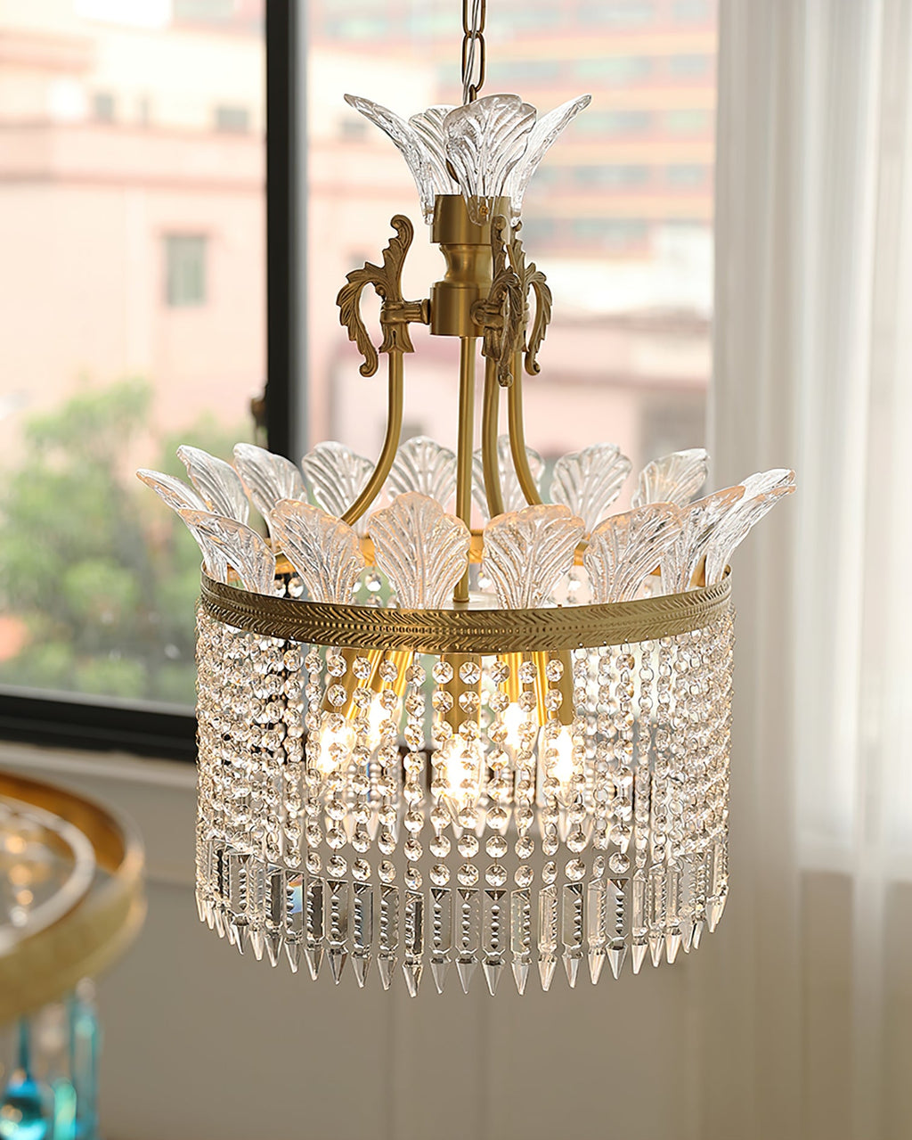 FENWICK LACE TRIMMED CEILING LIGHT