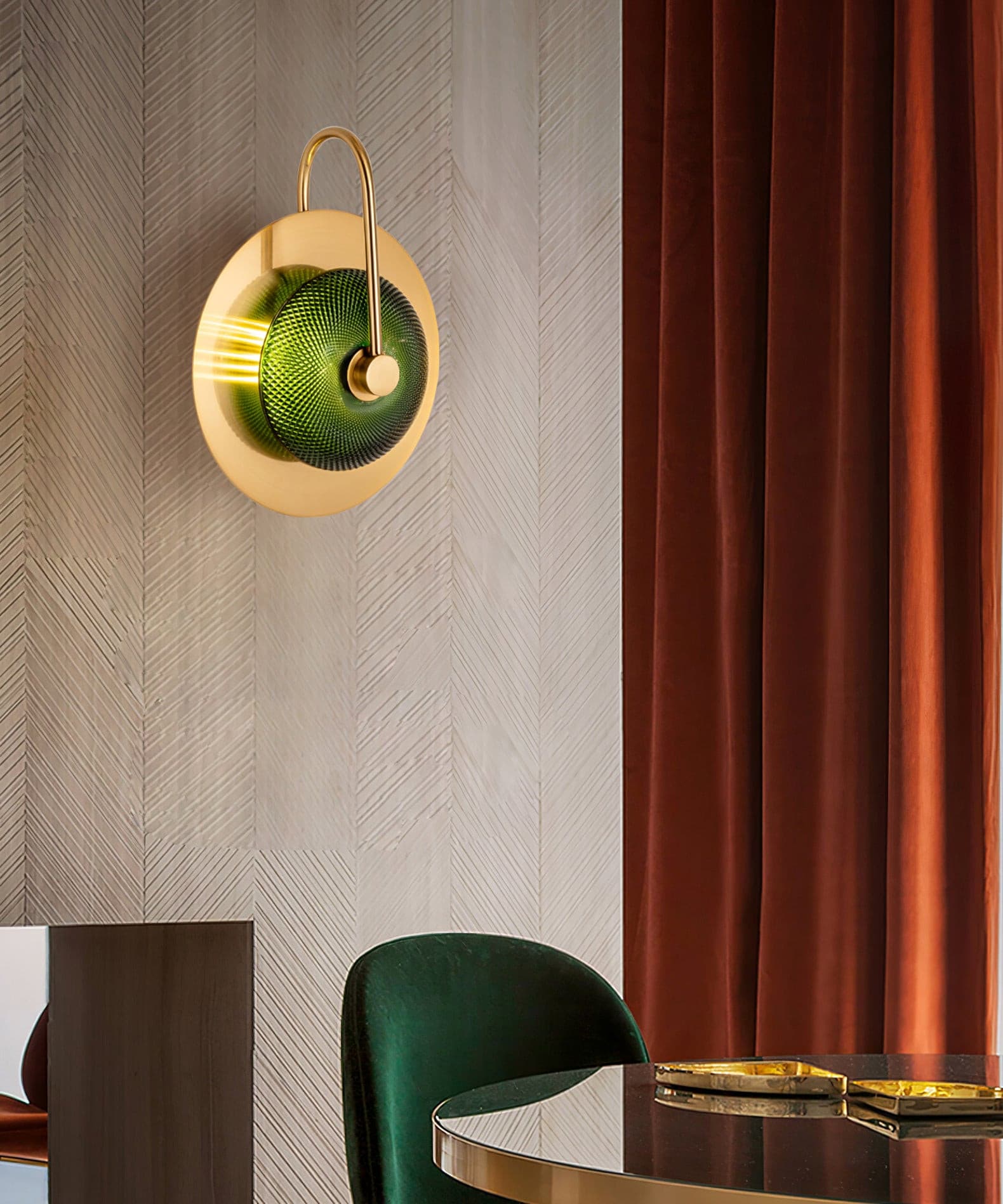 ALDERSON CRYSTAL EMBELLISHED WALL SCONCE