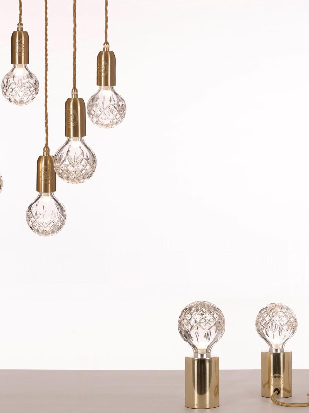 ASTON CRYSTAL ORB TABLE LANTERN