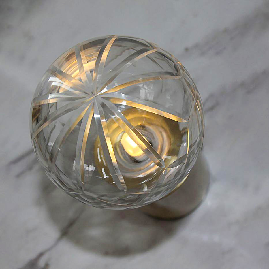 ASTON CRYSTAL ORB TABLE LANTERN