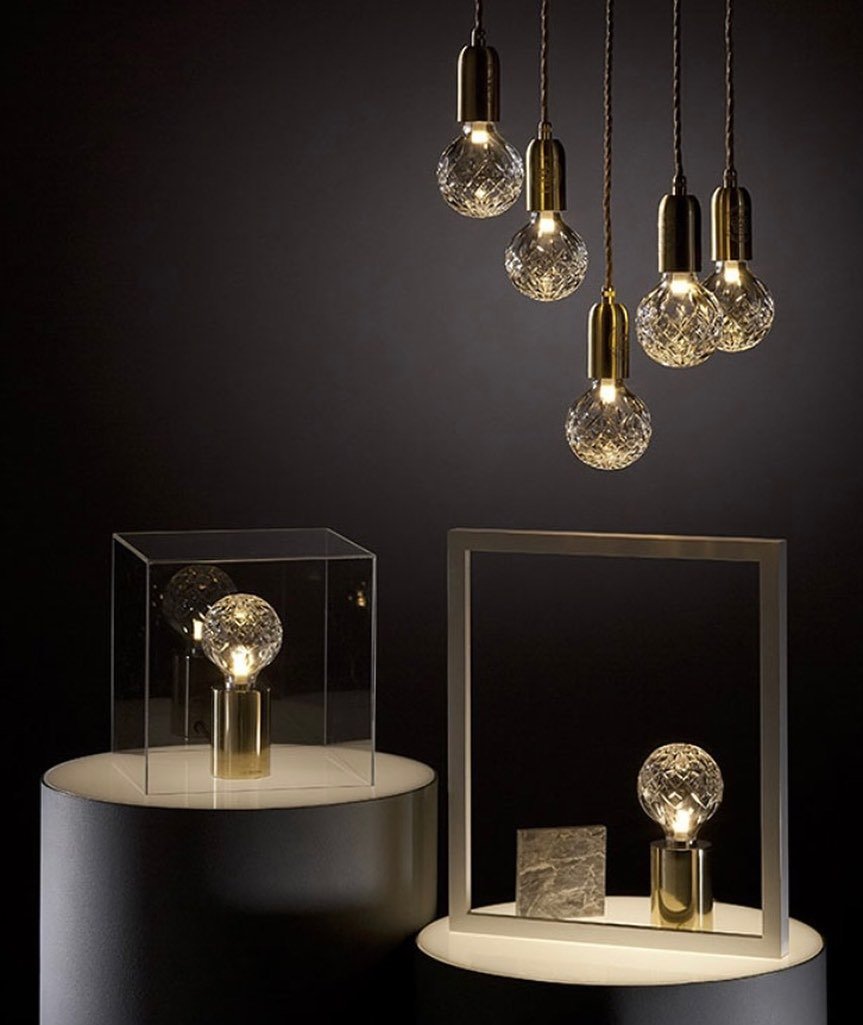 ASTON CRYSTAL ORB TABLE LANTERN