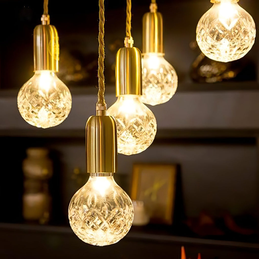 WINTHROP CRYSTAL GLOBE HANGING LAMP