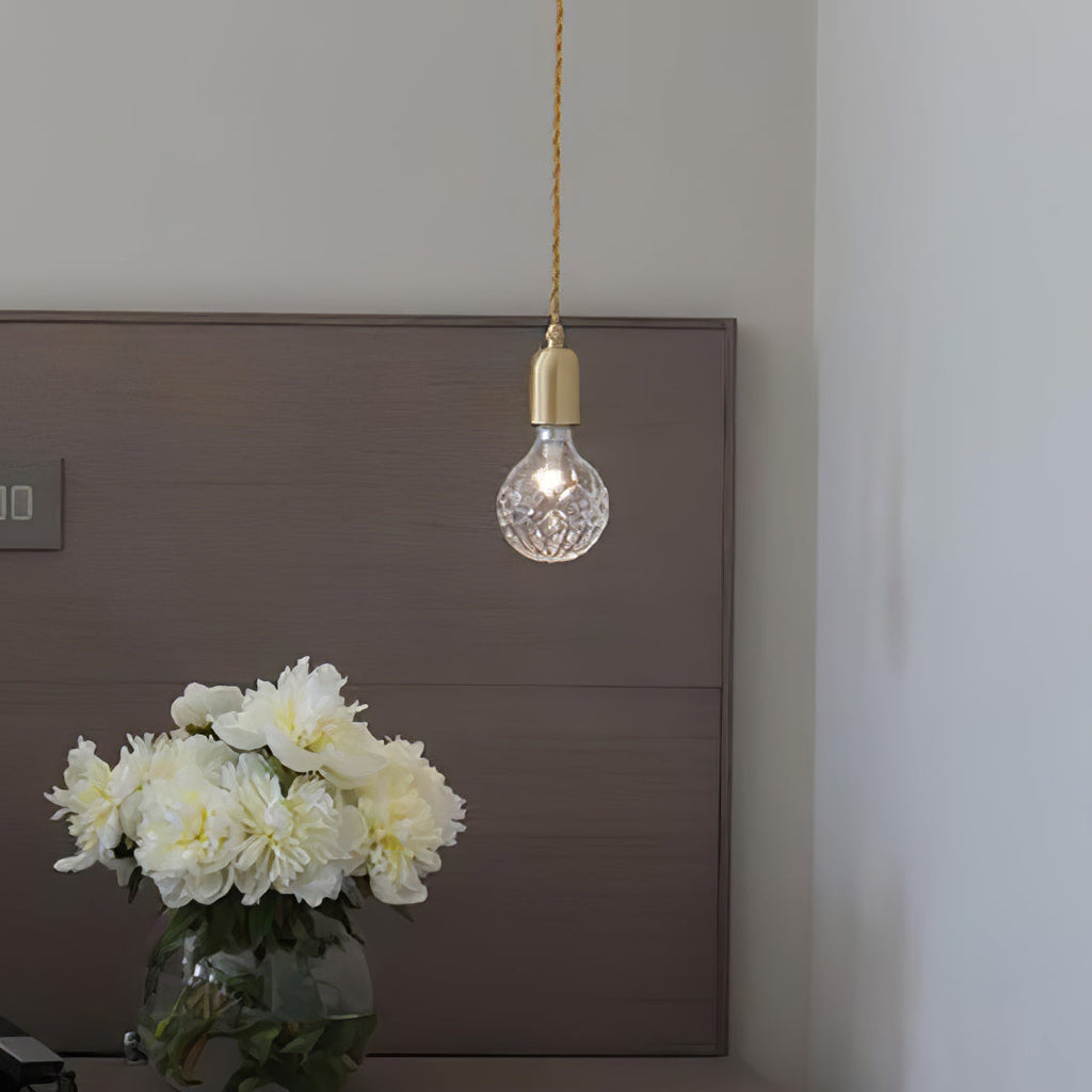 WINTHROP CRYSTAL GLOBE HANGING LAMP