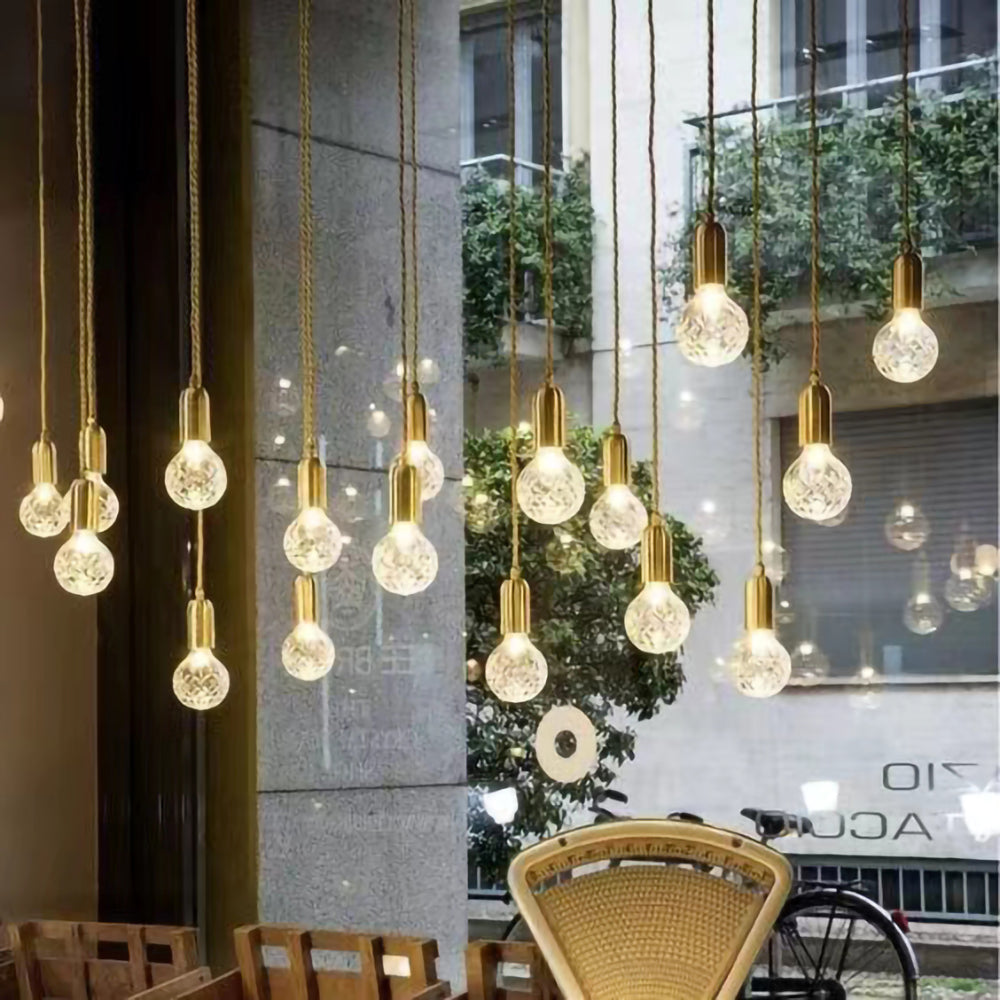 WINTHROP CRYSTAL GLOBE HANGING LAMP