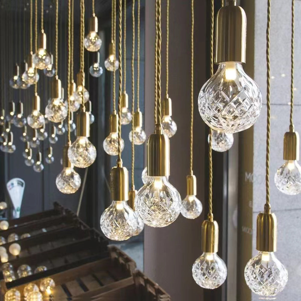 WINTHROP CRYSTAL GLOBE HANGING LAMP