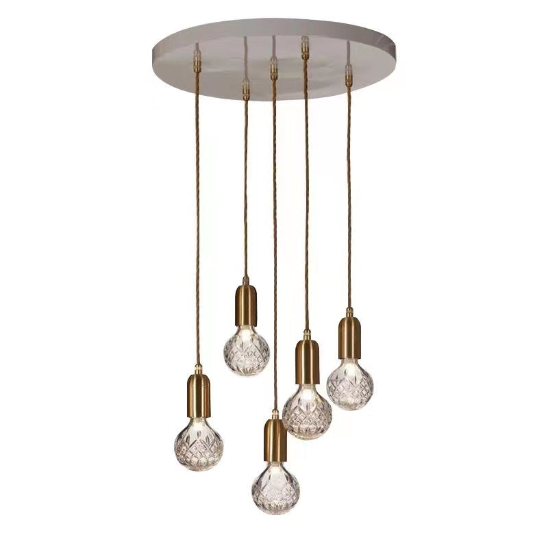 WINTHROP CRYSTAL GLOBE HANGING LAMP
