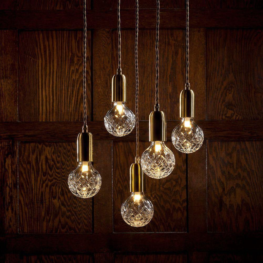 WINTHROP CRYSTAL GLOBE HANGING LAMP
