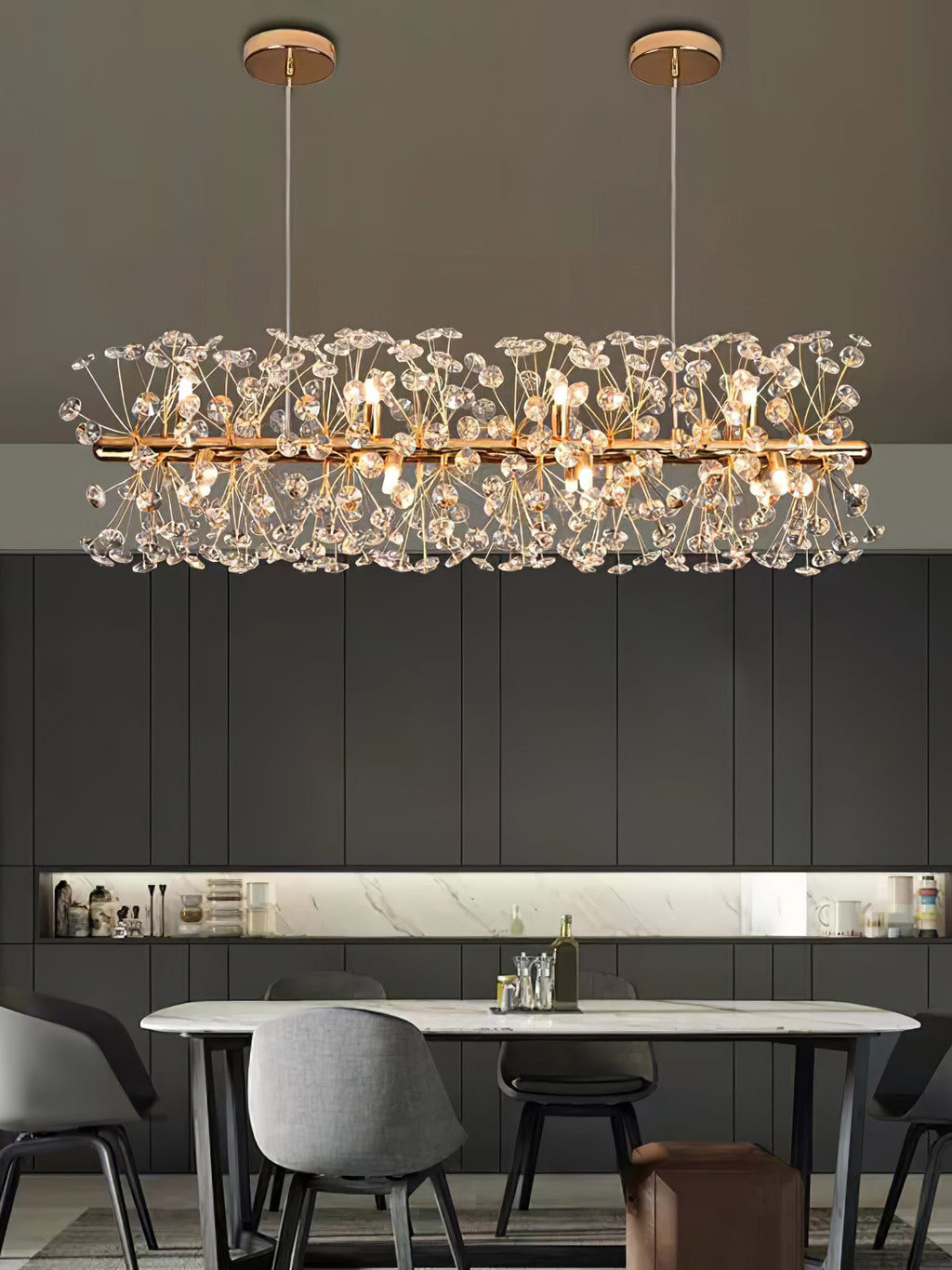 FIRECRACKER CRYSTAL CEILING LANTERN