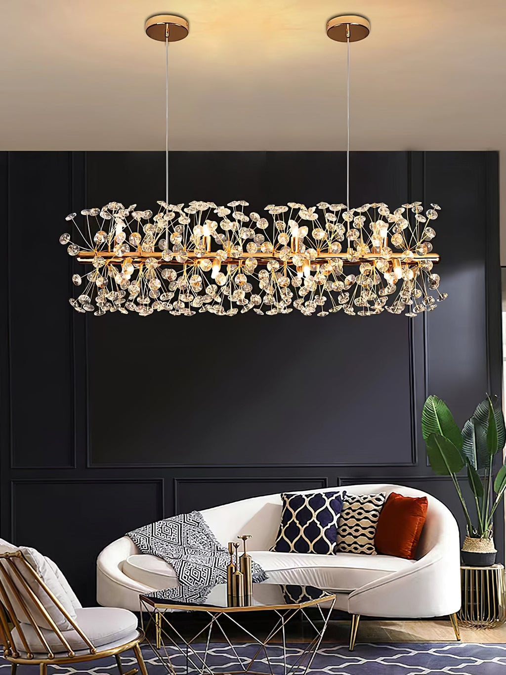 FIRECRACKER CRYSTAL CEILING LANTERN