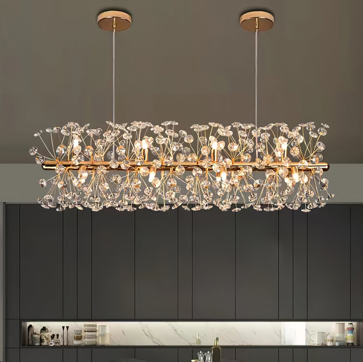 FIRECRACKER CRYSTAL CEILING LANTERN