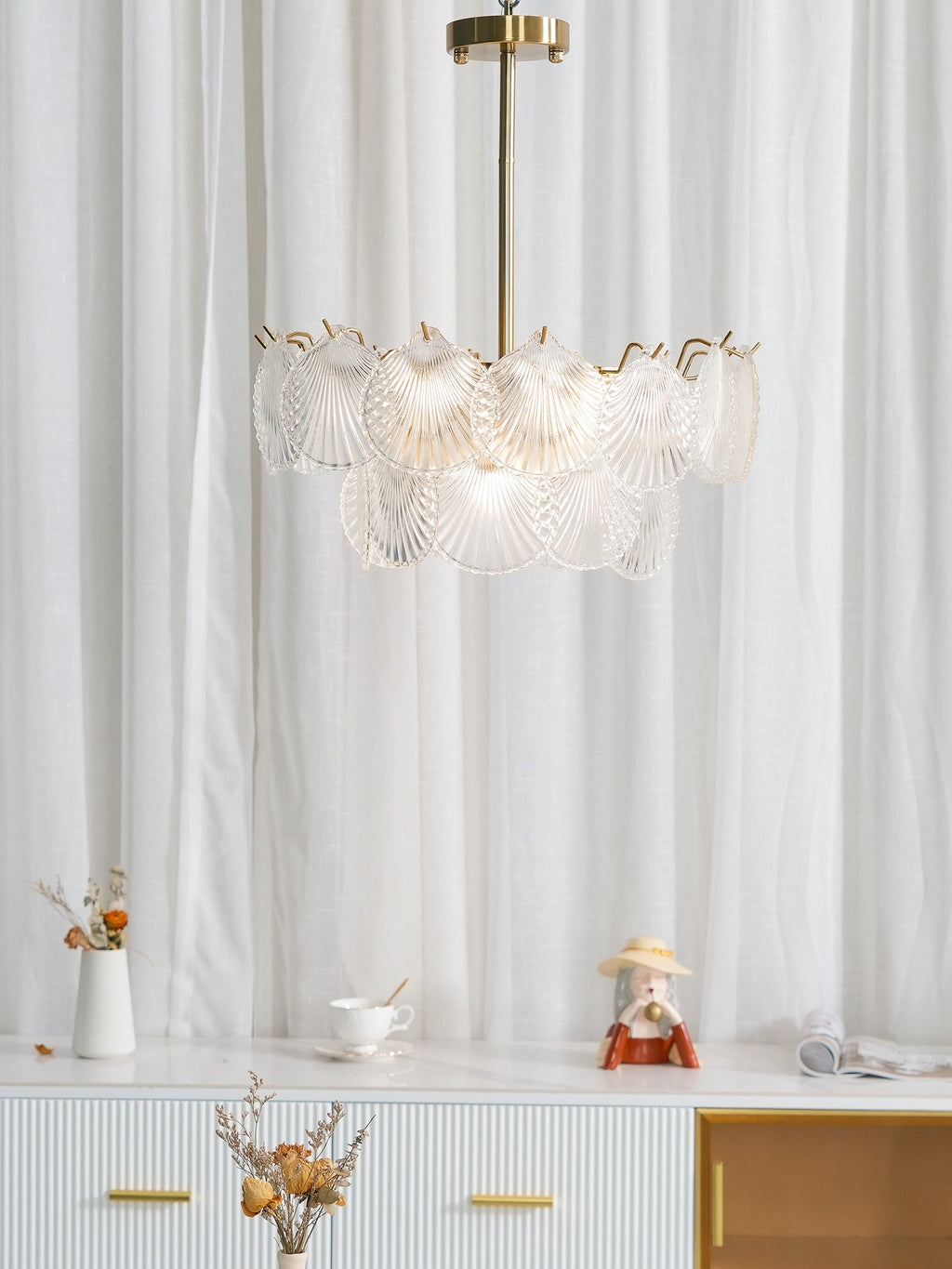 MARISOL SHELL-ENCASED LUMINARY