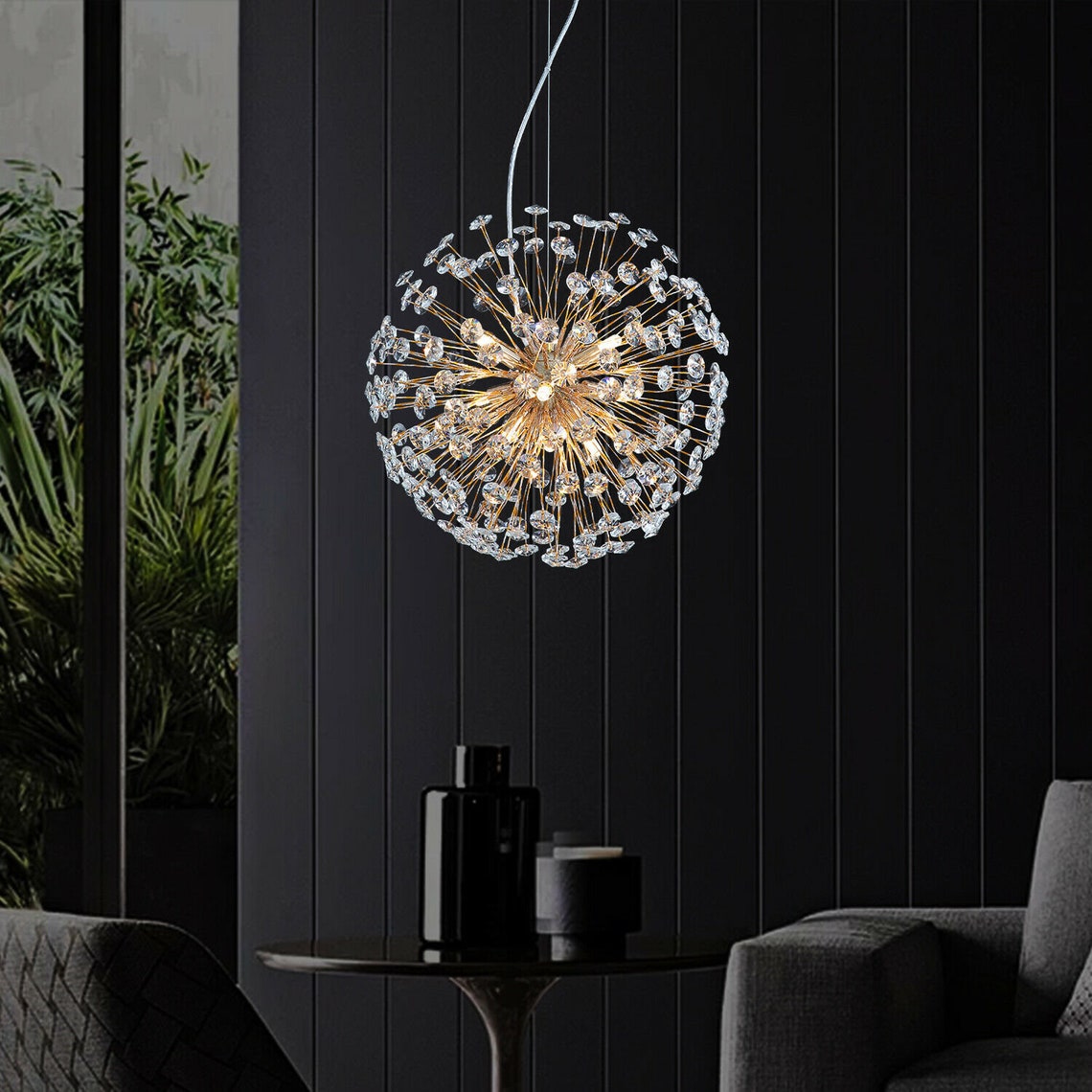 THISTLEFALL CRYSTAL LIGHTING ORB