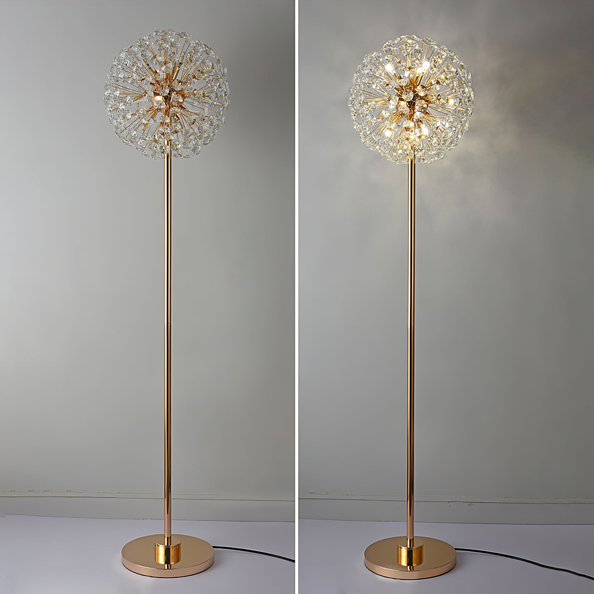 WINTHORPE CRYSTAL BLOOM FLOOR LANTERN
