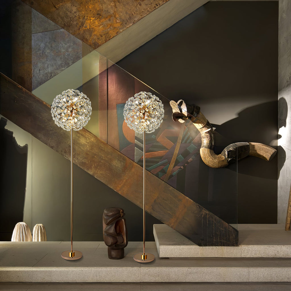 WINTHORPE CRYSTAL BLOOM FLOOR LANTERN