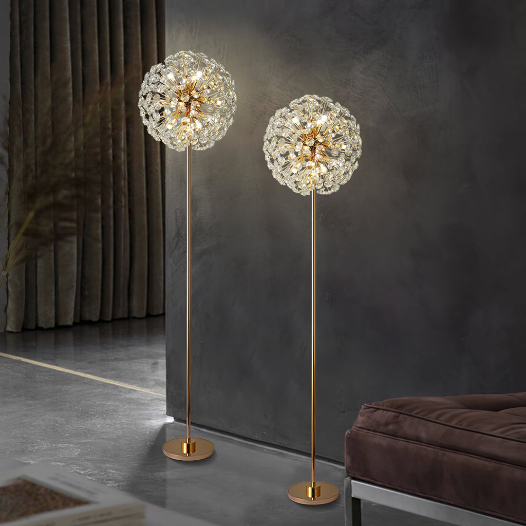 WINTHORPE CRYSTAL BLOOM FLOOR LANTERN