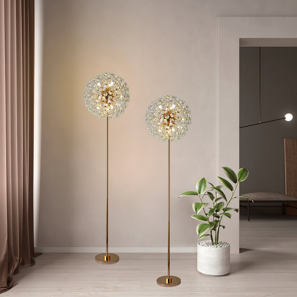 WINTHORPE CRYSTAL BLOOM FLOOR LANTERN