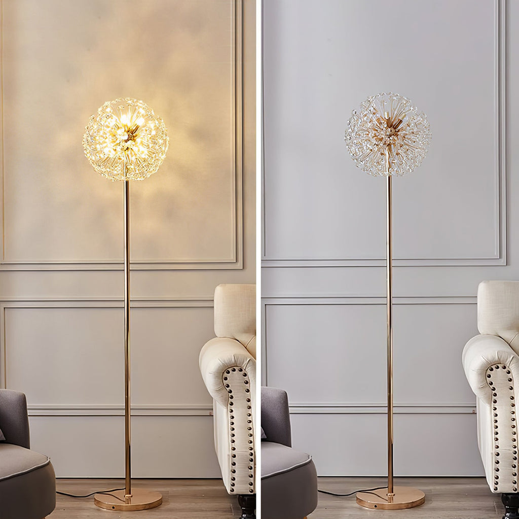 WINTHORPE CRYSTAL BLOOM FLOOR LANTERN