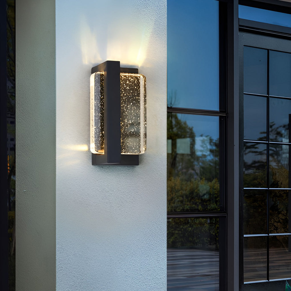 WINDSOR CRYSTAL RAINWATER OUTDOOR SCONCE