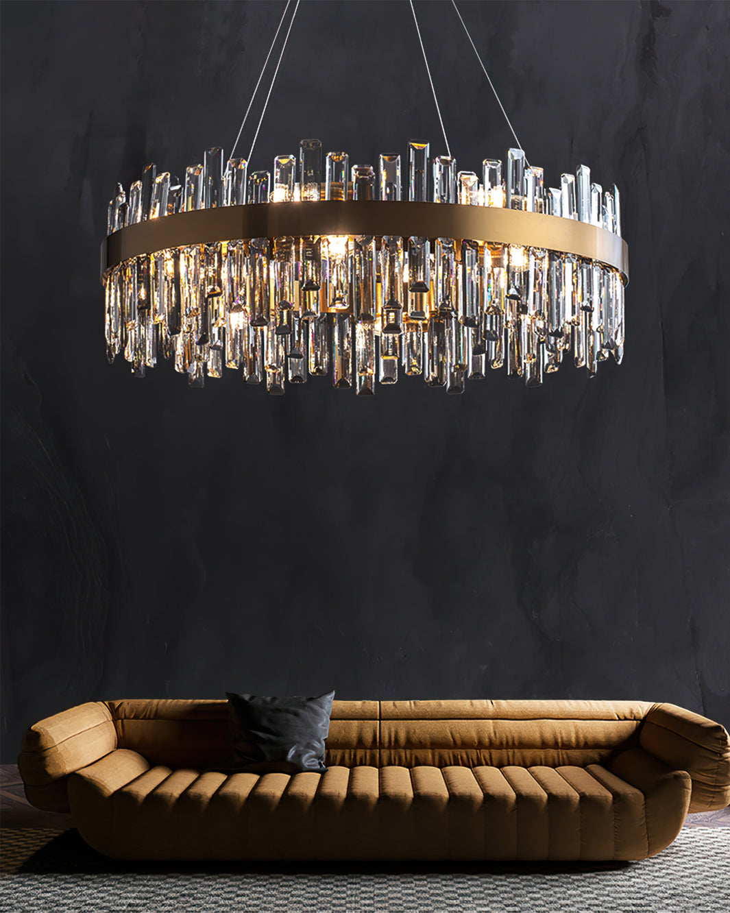 WINTERBOURNE CRYSTAL ORBILLION CHANDELIER