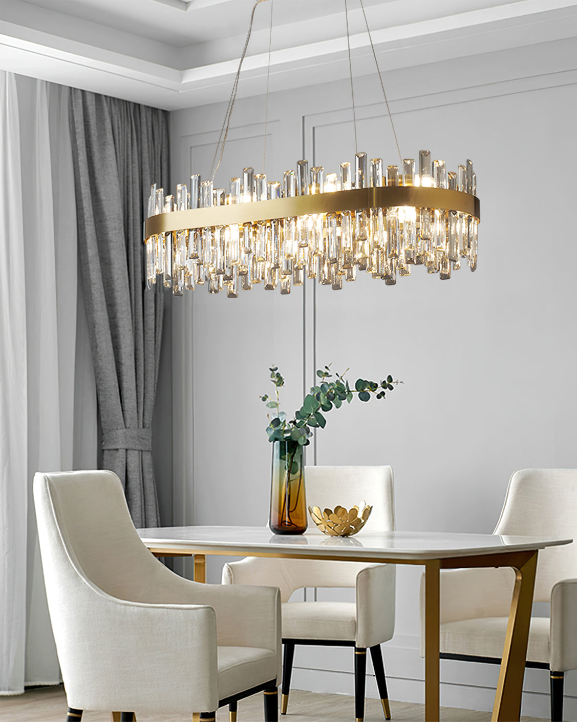 WINTERBOURNE CRYSTAL ORBILLION CHANDELIER