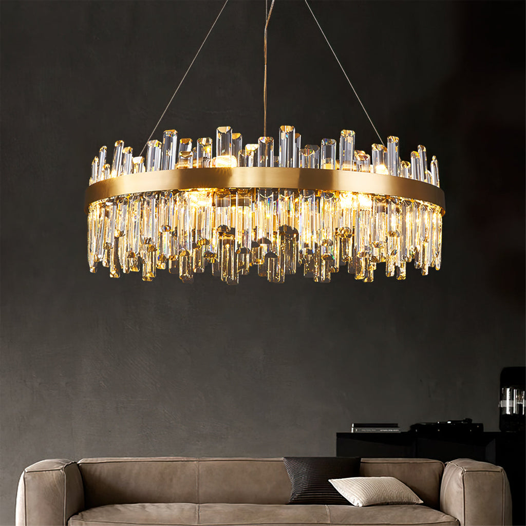 WINTERBOURNE CRYSTAL ORBILLION CHANDELIER