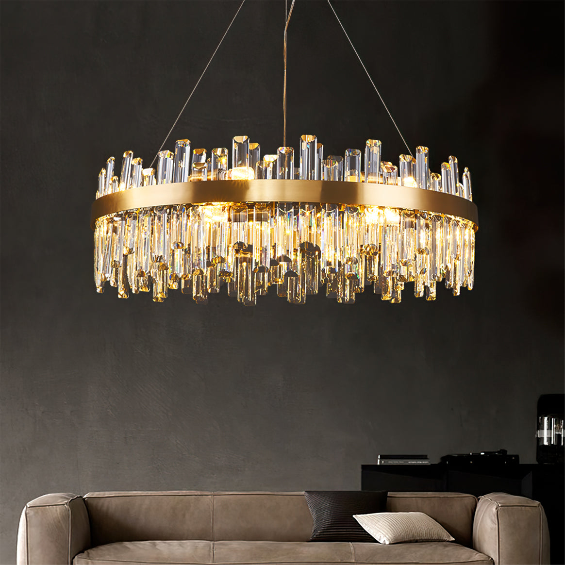 WINTERBOURNE CRYSTAL ORBILLION CHANDELIER