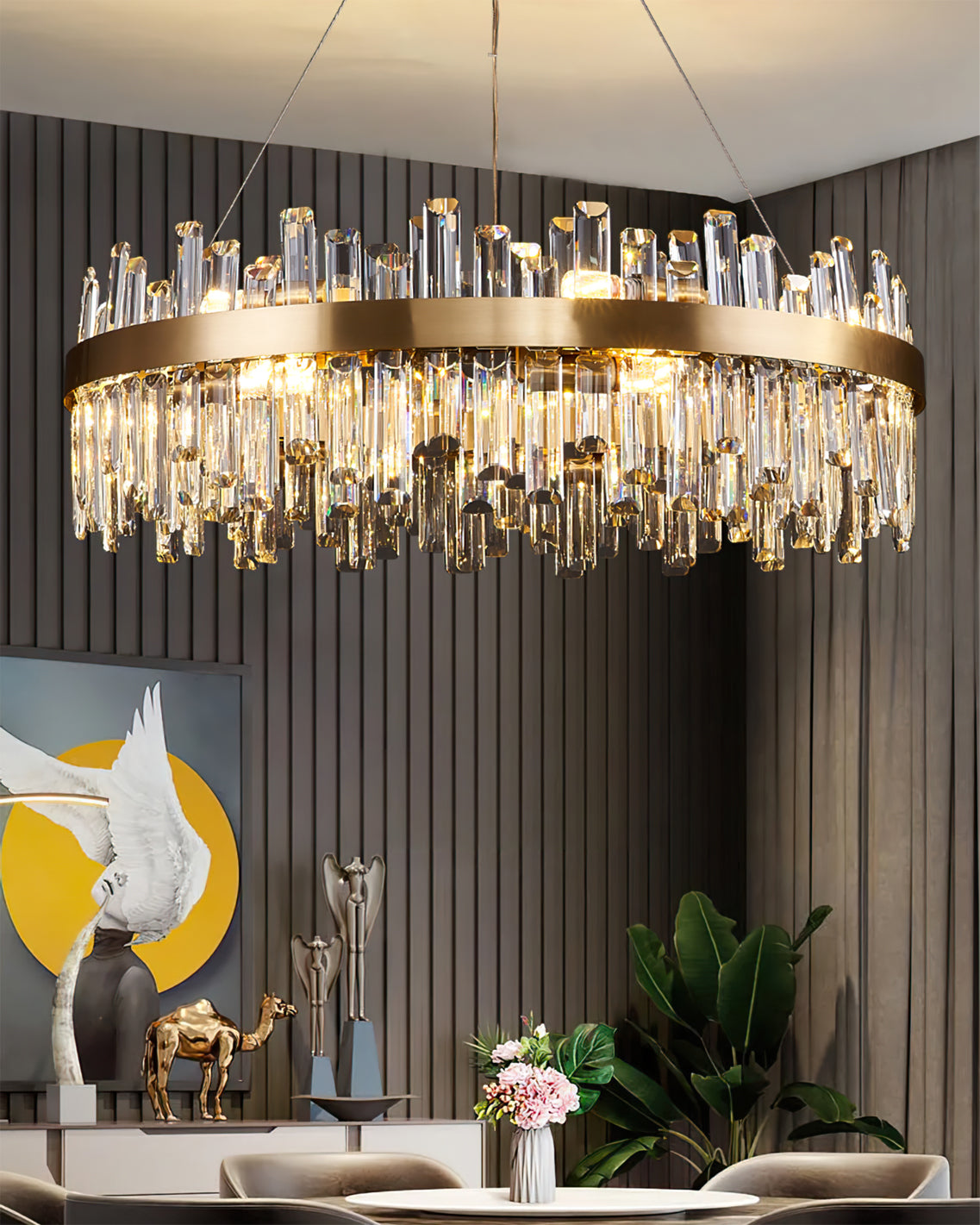 WINTERBOURNE CRYSTAL ORBILLION CHANDELIER