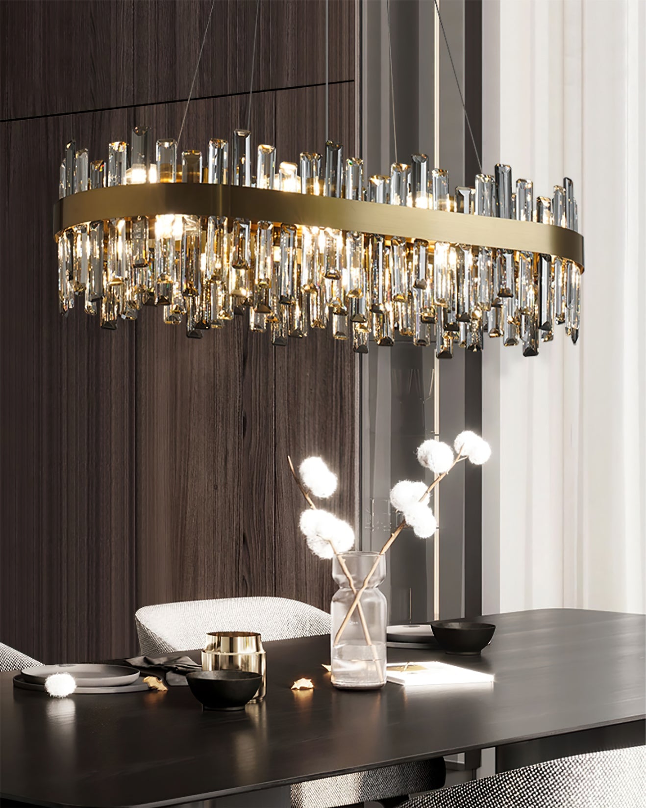 WINTERBOURNE CRYSTAL ORBILLION CHANDELIER