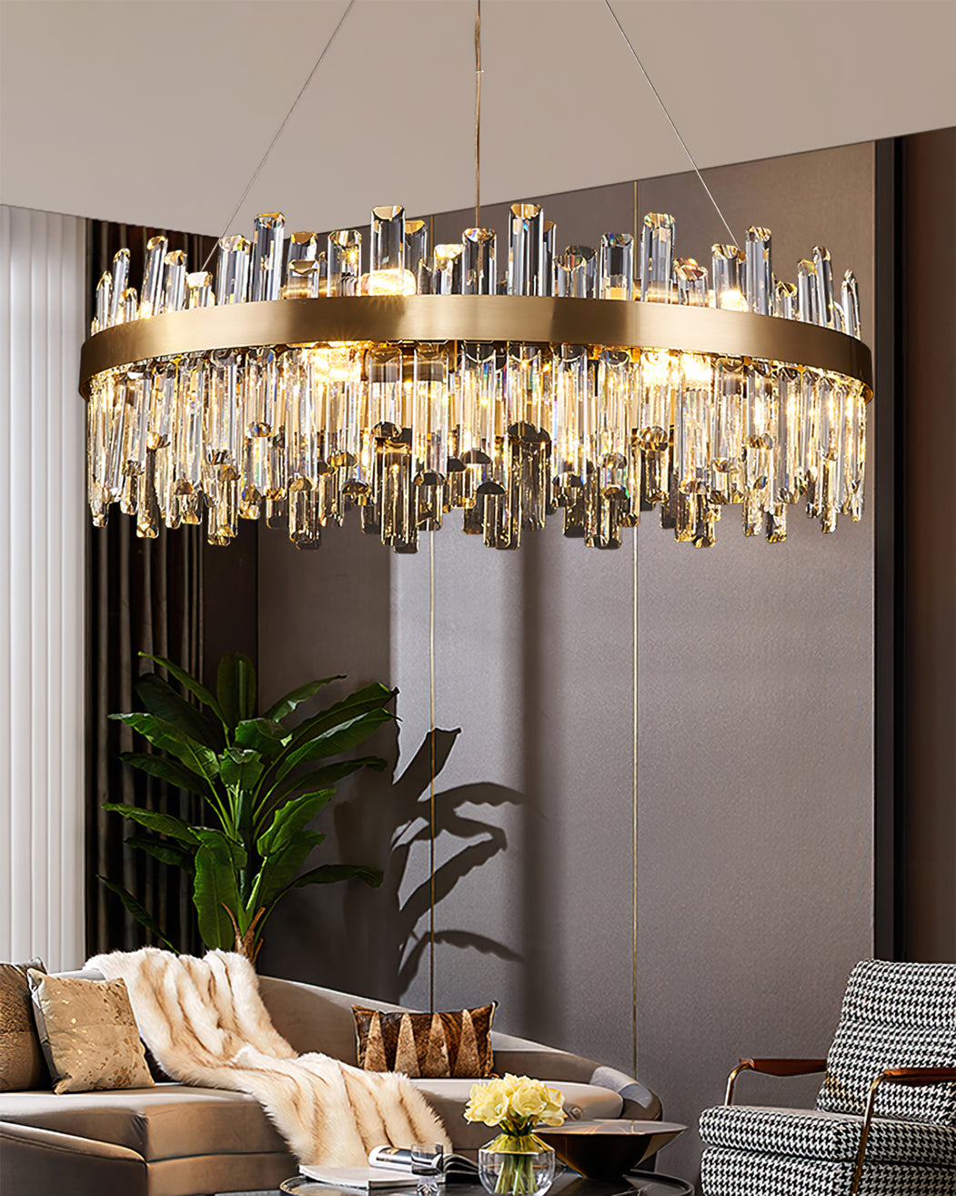 WINTERBOURNE CRYSTAL ORBILLION CHANDELIER