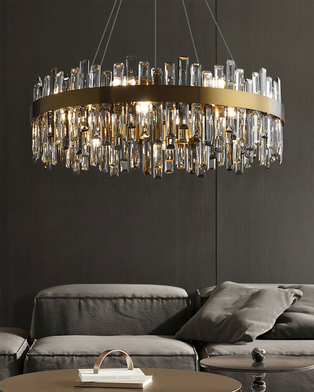 WINTERBOURNE CRYSTAL ORBILLION CHANDELIER