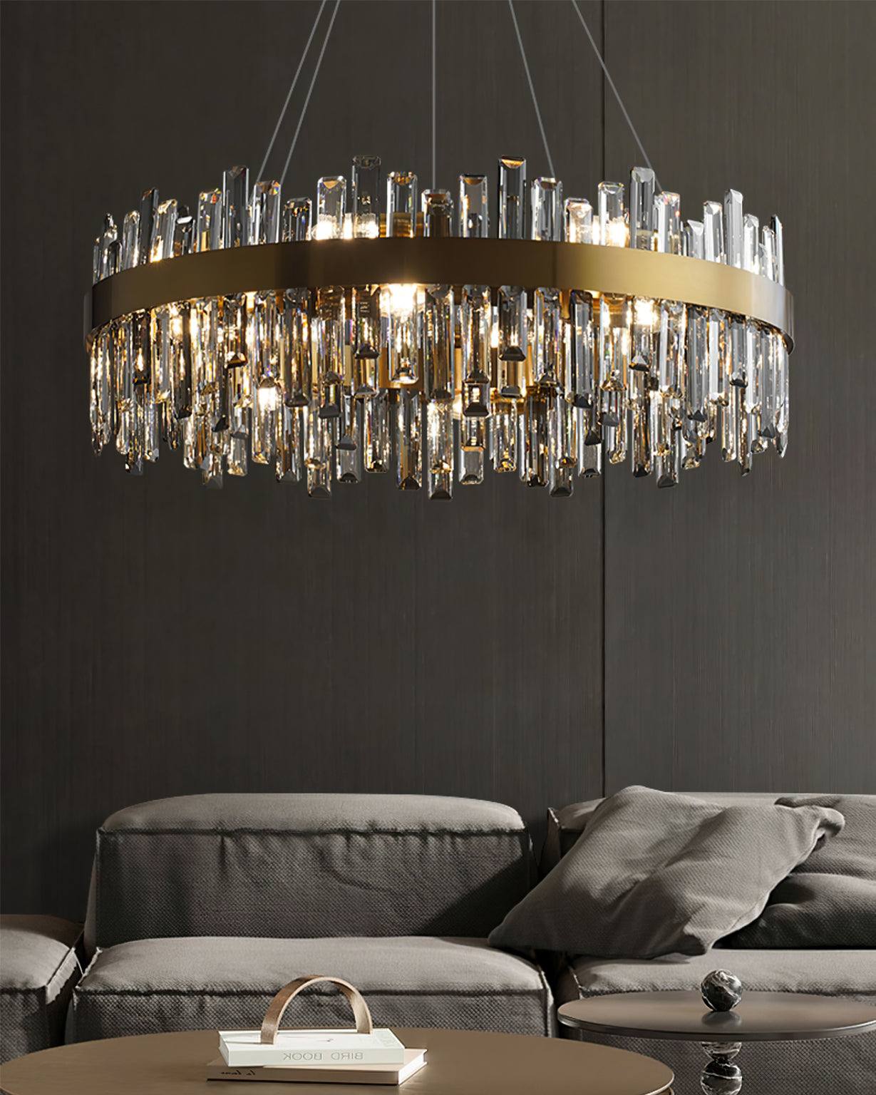 WINTERBOURNE CRYSTAL ORBILLION CHANDELIER