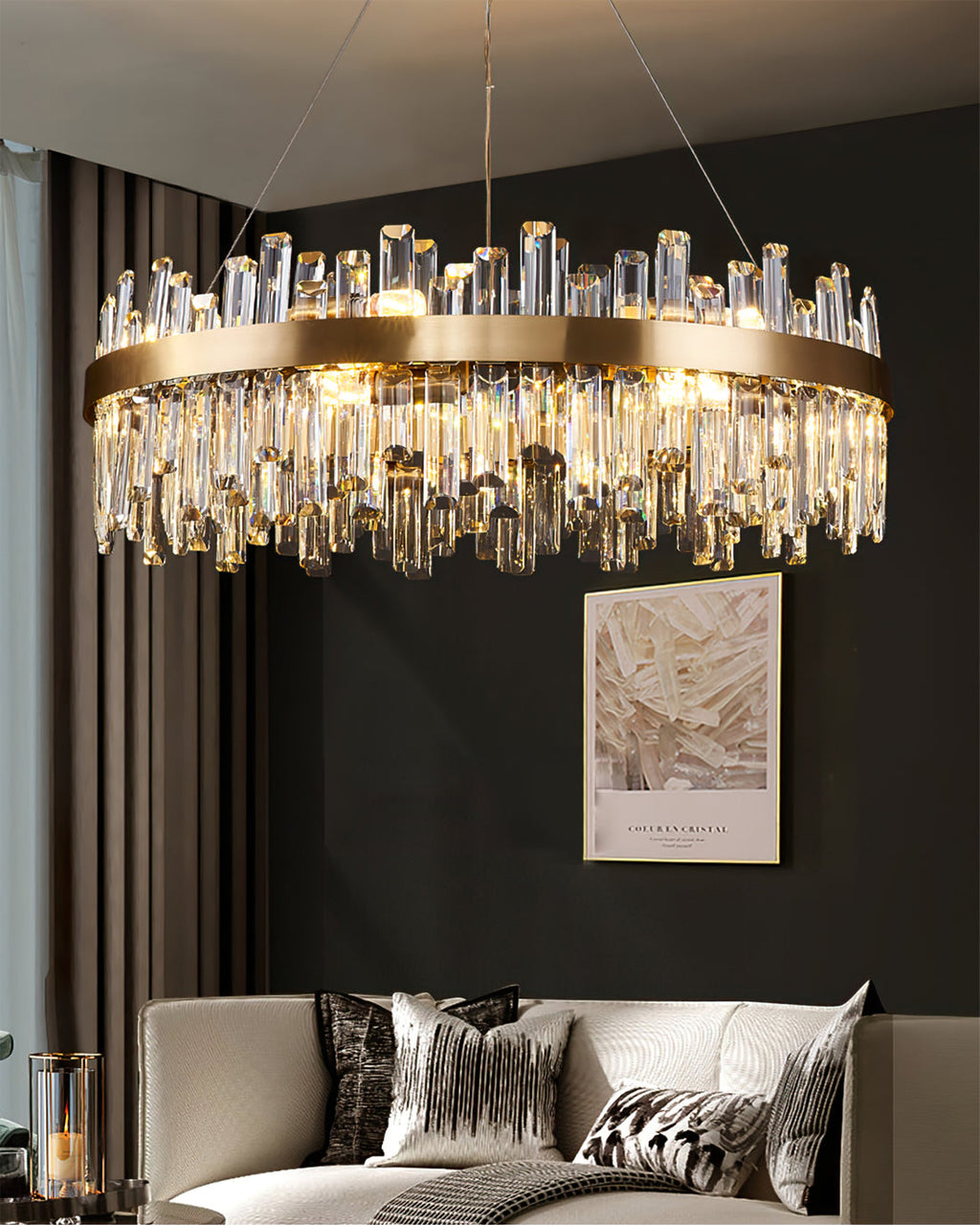 WINTERBOURNE CRYSTAL ORBILLION CHANDELIER