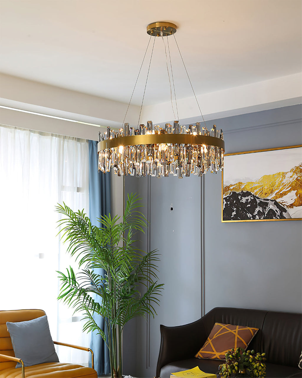 WINTERBOURNE CRYSTAL ORBILLION CHANDELIER