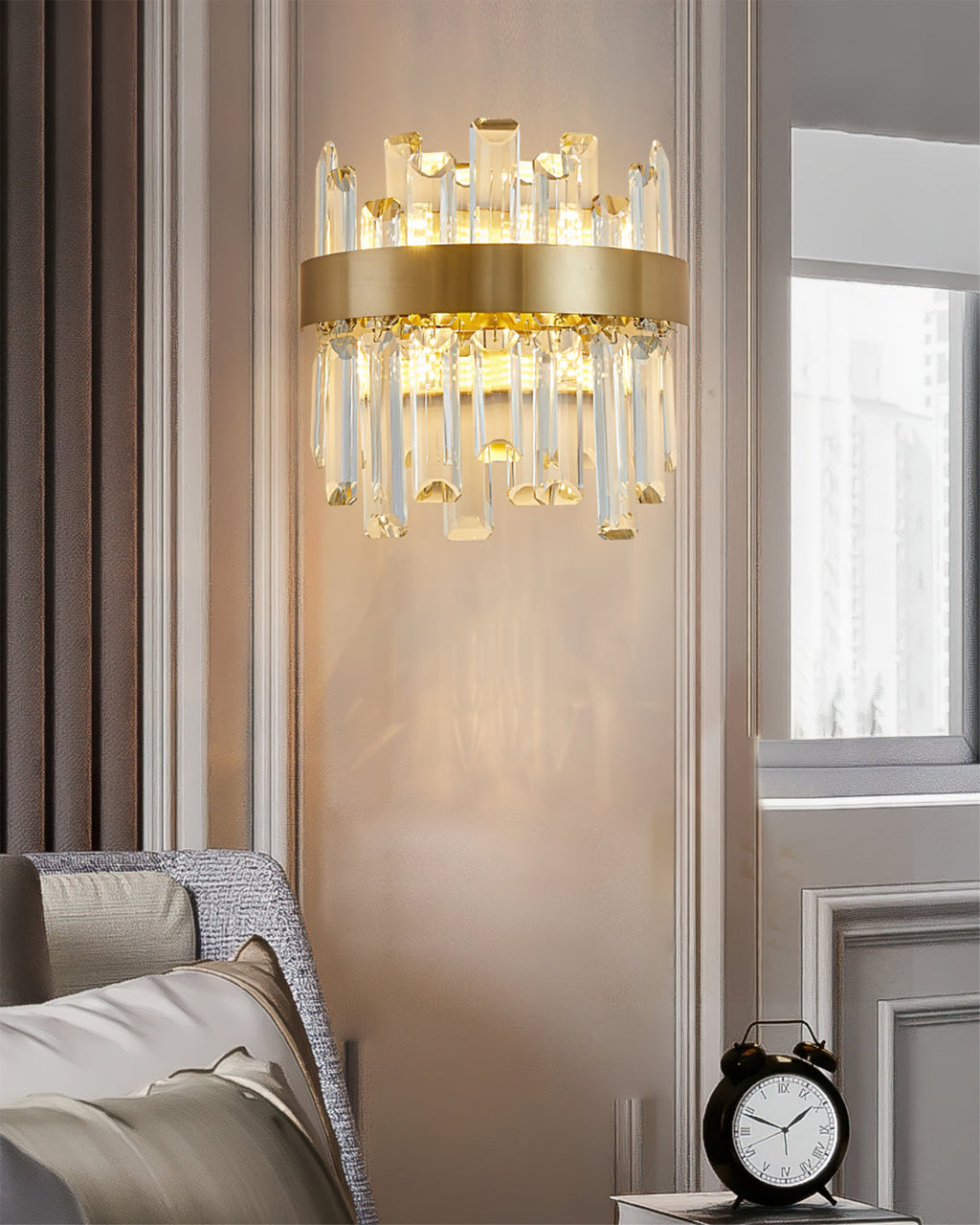 WINTERBOURNE CRYSTAL RAY WALL SCONCE