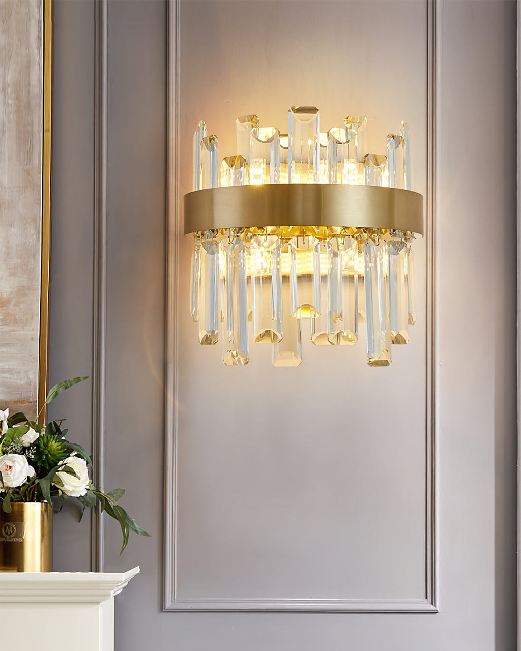 WINTERBOURNE CRYSTAL RAY WALL SCONCE