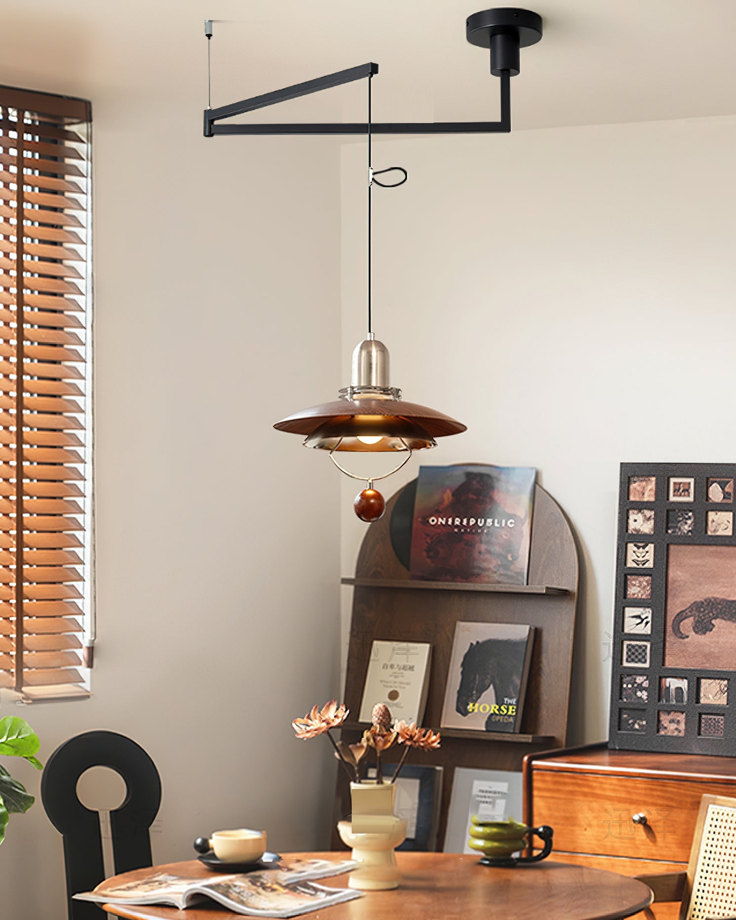 RAVENHALL ADJUSTABLE SWINGING LIGHT PENDANT