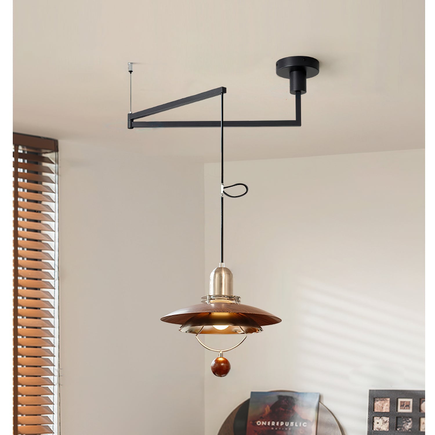 RAVENHALL ADJUSTABLE SWINGING LIGHT PENDANT